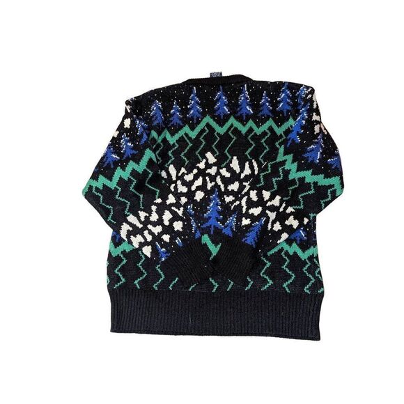Vintage 80s Herman's Alpine Abstract Sweater - Picture 3 of 4